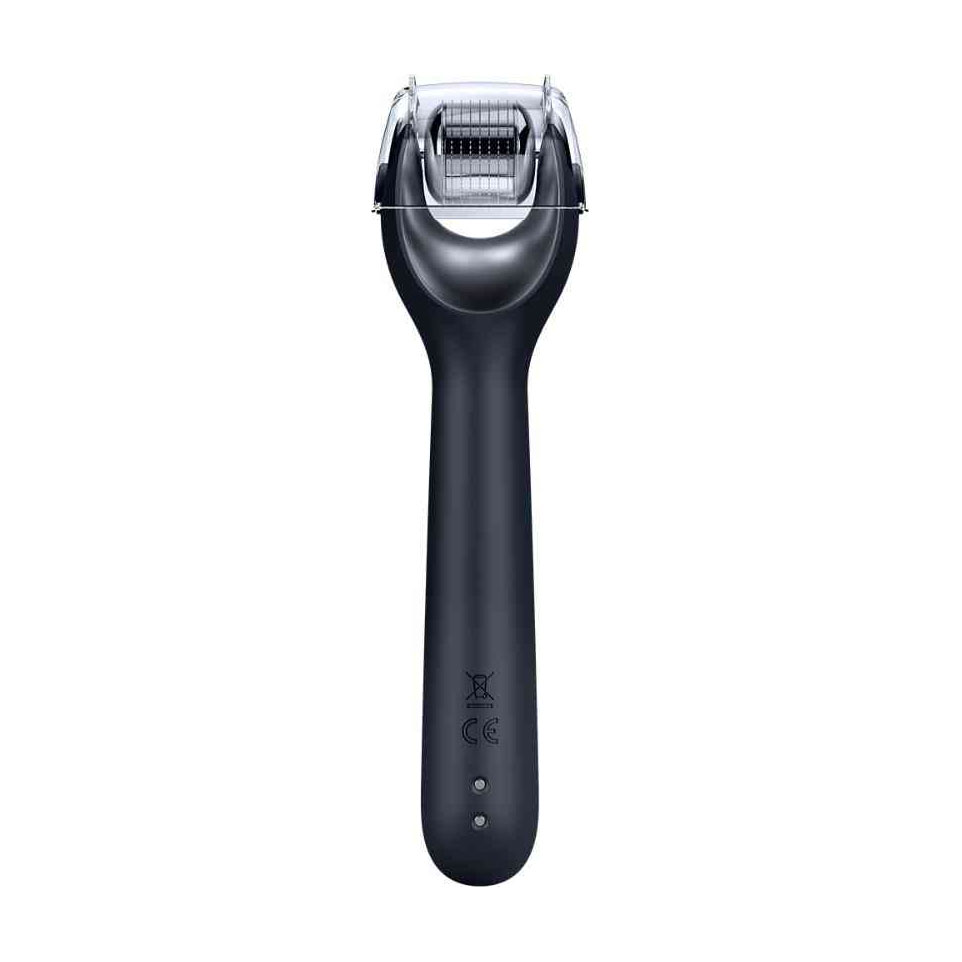 Електронний ролик для обличчя Geske MicroNeedle Face Roller з мікроголками 9 в 1 чорний