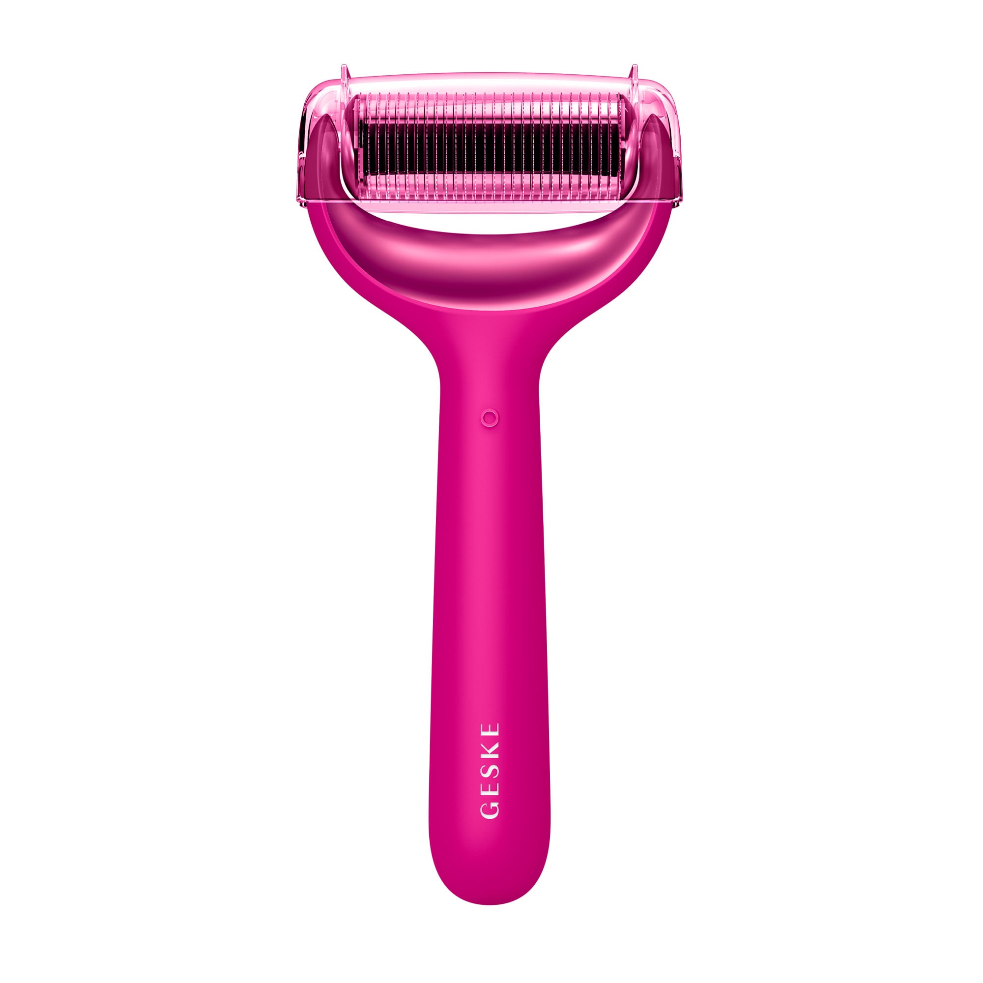 Електронний ролик для обличчя та тіла з мікроголками Geske MicroNeedle Face &amp; Body Roller 8 в 1 бузковий