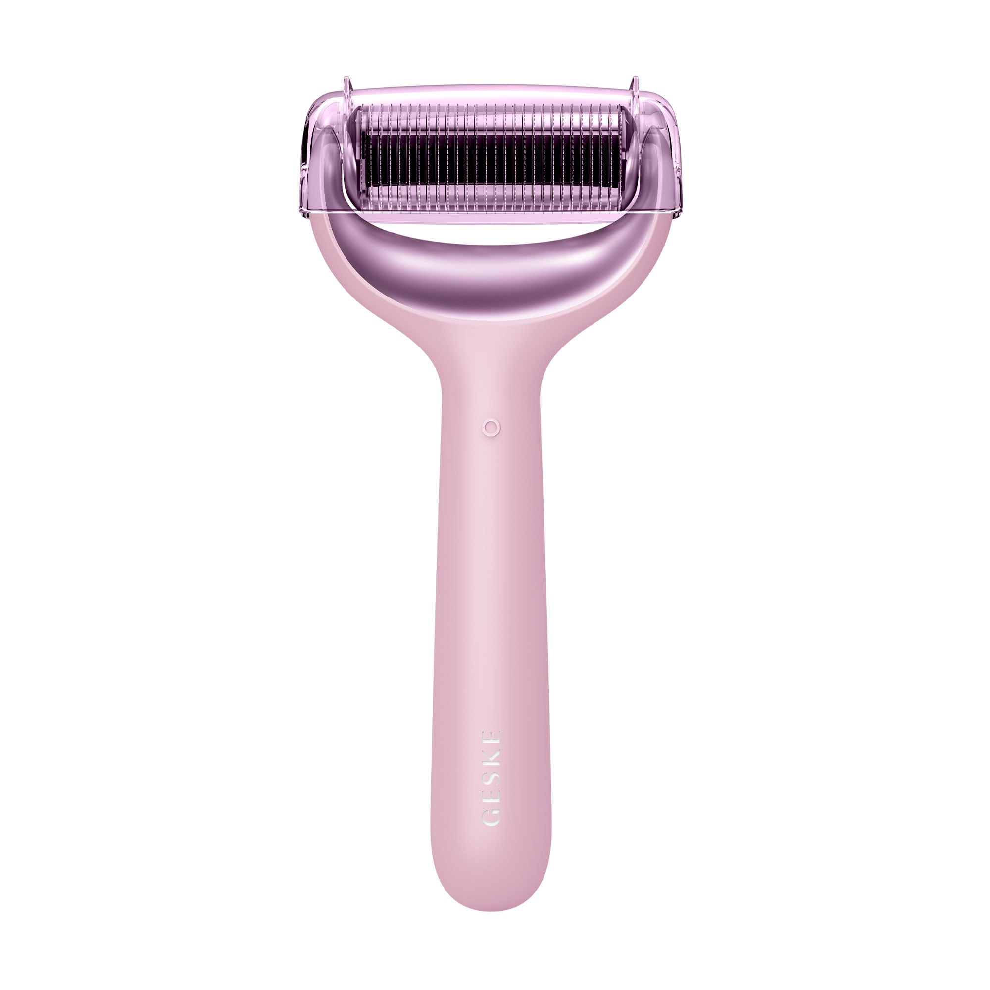 Електронний ролик для обличчя та тіла з мікроголками Geske MicroNeedle Face &amp; Body Roller 8 в 1 рожевий