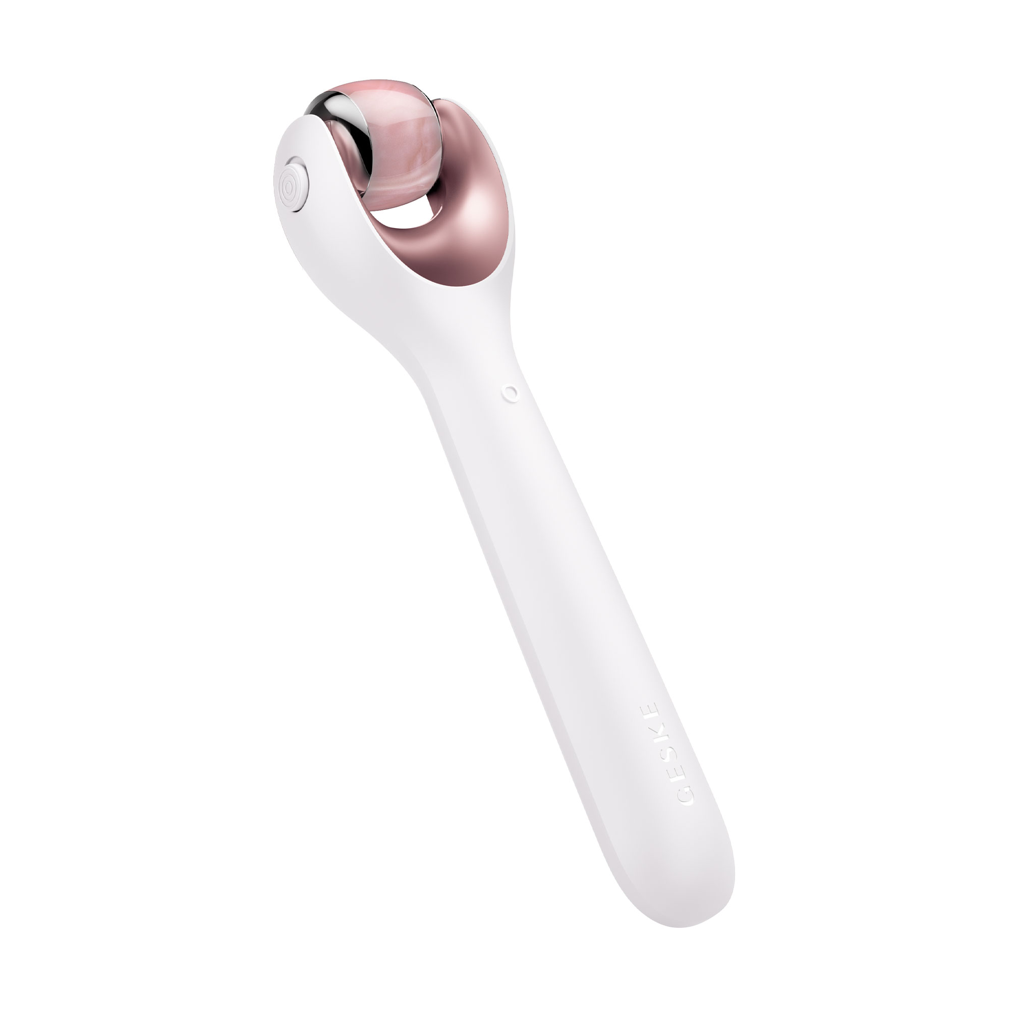 Електронний ролик для обличчя з мікроголками Geske MicroNeedle Face Roller 9 в 1 пудровий