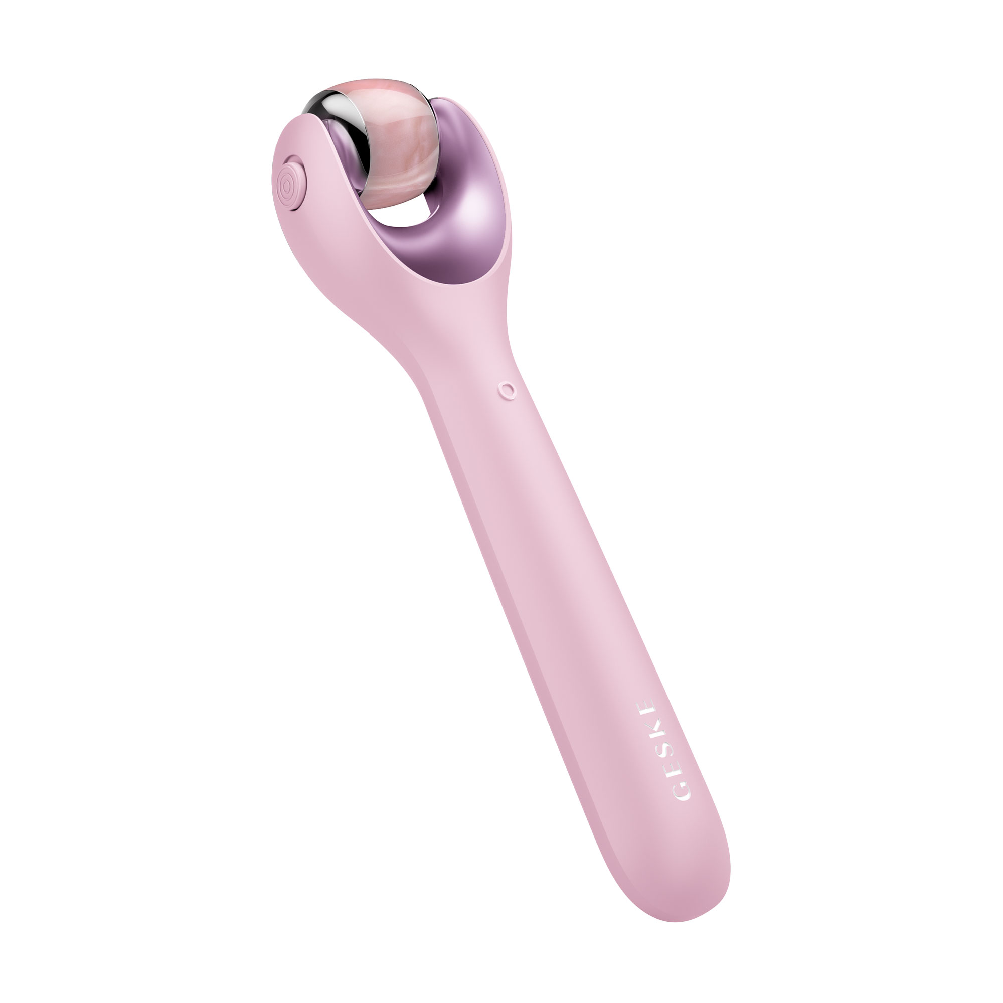 Електронний ролик для обличчя з мікроголками Geske MicroNeedle Face Roller 9 в 1 рожевий